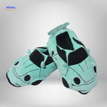 RaceGlide groene auto slapen voeten bedekken