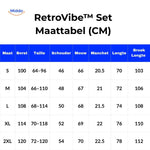 RetroVibe Set guide des tailles femme survêtement aperçu tailles cm www.middo.fr