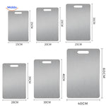 SafeCut™ Planche à Découper en Acier Inoxydable – Évitez les Microplastiques et les Bactéries dans Votre Alimentation !