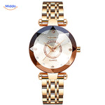 Seno Elegance Dameshorloge Staal Goudgoud Middo.nl