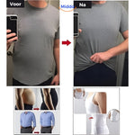 Hendrik voor na met de ShapeBoost PowerVest van www.middo.nl