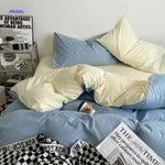 SleepNest Ensemble Confort gris et crème combinaison couette middo