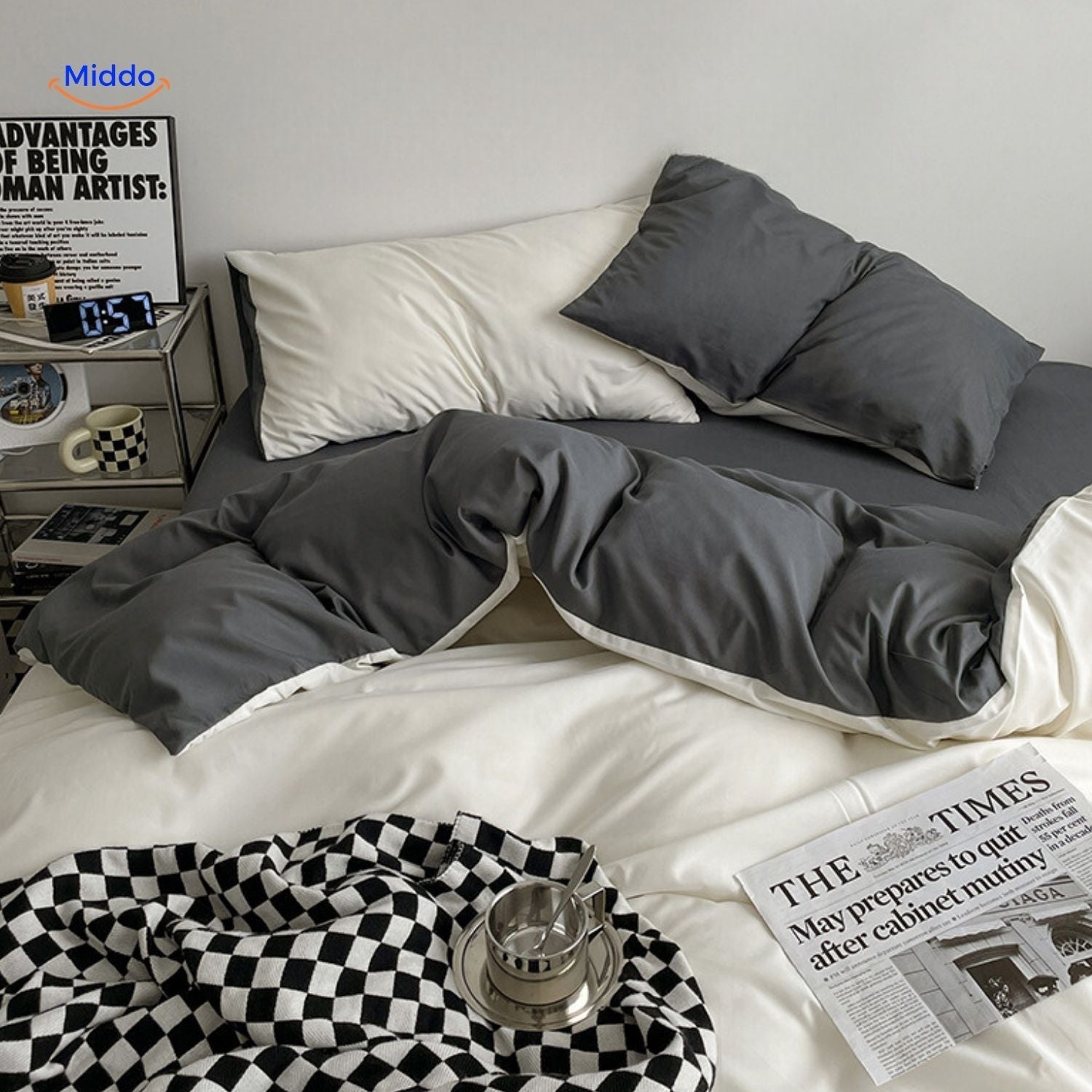 SleepNest Ensemble Confort rose set de sommeil avec coussins confortables middo