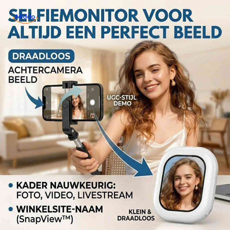 Moniteur selfie SnapView magnétique pour smartphone, vue 09