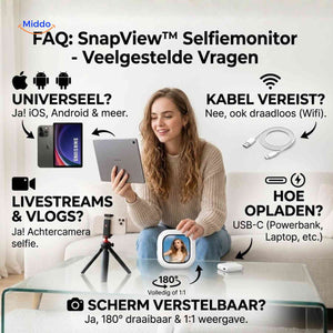 Moniteur selfie SnapView magnétique pour smartphone, vue 10