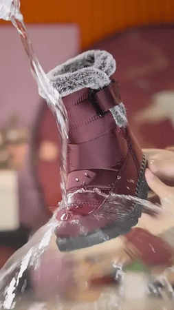 SnowLuxe Boots rood comfortabele warme winterlaarzen www.middo.nl