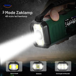 SolarPower Pro 3 mode zaklamp met led verlichting www.middo.nl