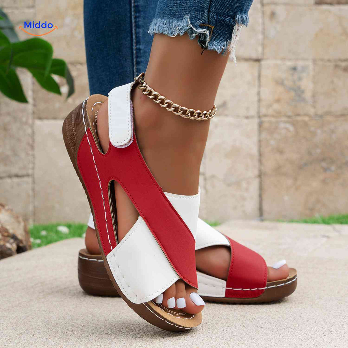 Soleva sandales femme décontractées à brides croisées
