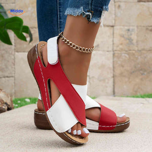 Soleva sandales femme décontractées à brides croisées