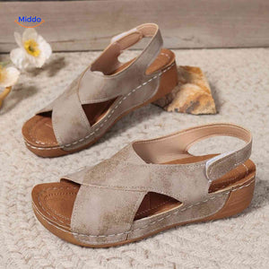 Soleva sandales souples à enfiler avec amorti