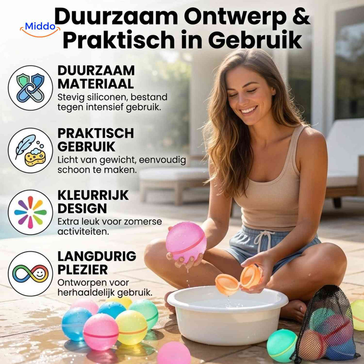 Ballon d’eau Splashora réutilisable en silicone, vue 05
