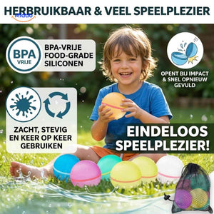 Ballon d’eau Splashora réutilisable en silicone, vue 03