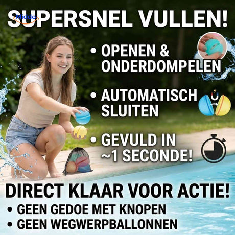 Ballon d’eau Splashora réutilisable en silicone, vue 02