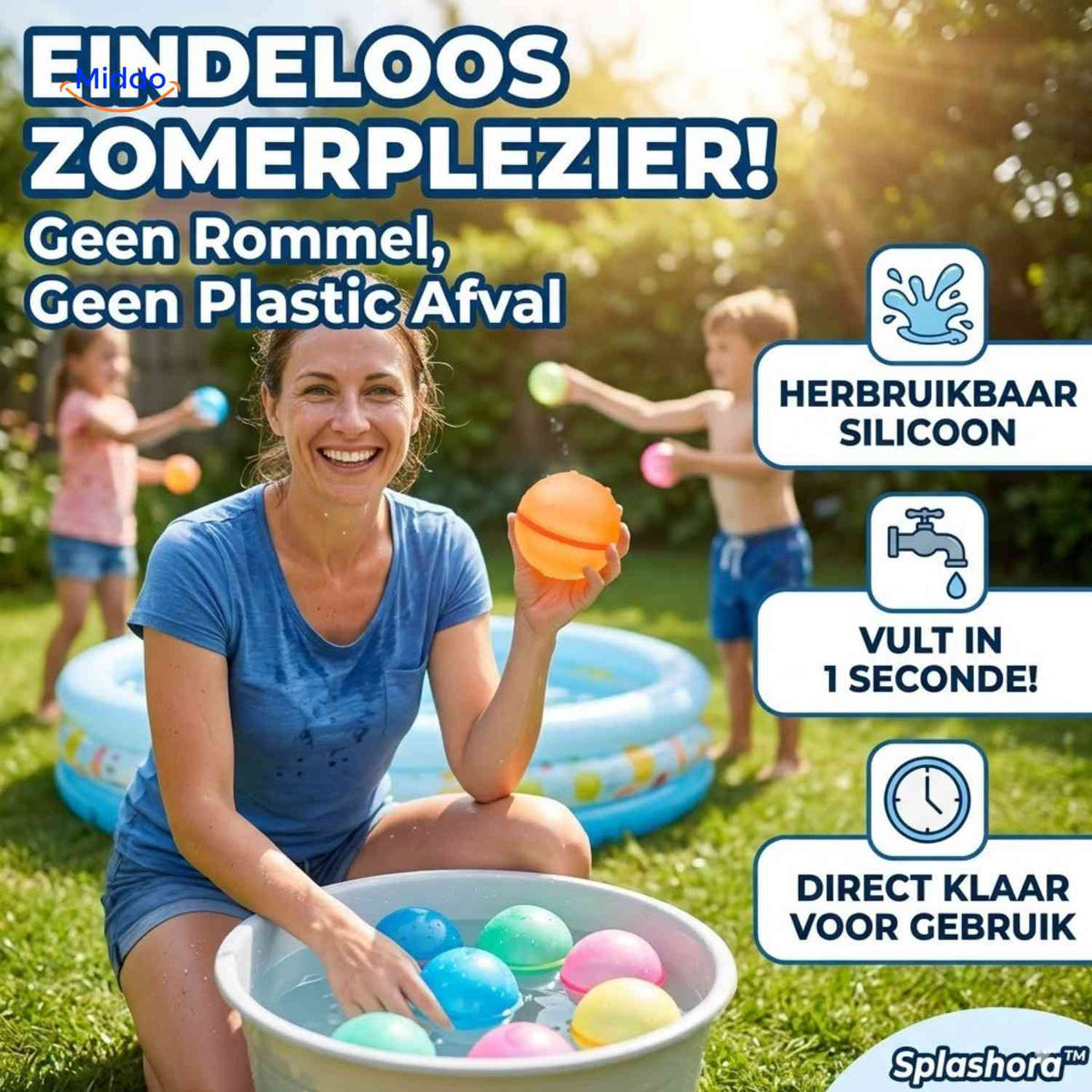 Ballon d’eau Splashora réutilisable en silicone, vue 08