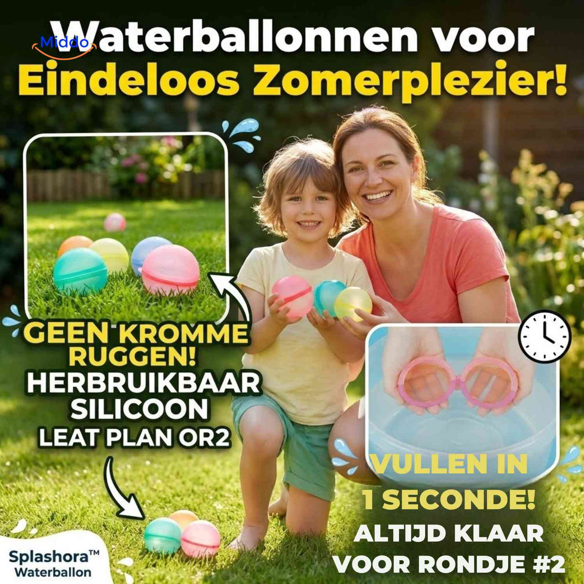 Ballon d’eau Splashora réutilisable en silicone, vue 09