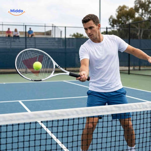 Tennixo set tennis raquette frappe précise près du filet