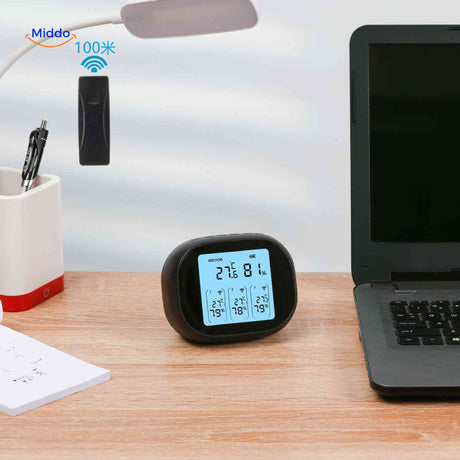Thermomètre hygromètre ThermoSense avec capteur, vue produit 2