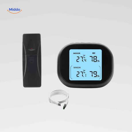 Thermomètre hygromètre ThermoSense avec capteur, vue produit 5