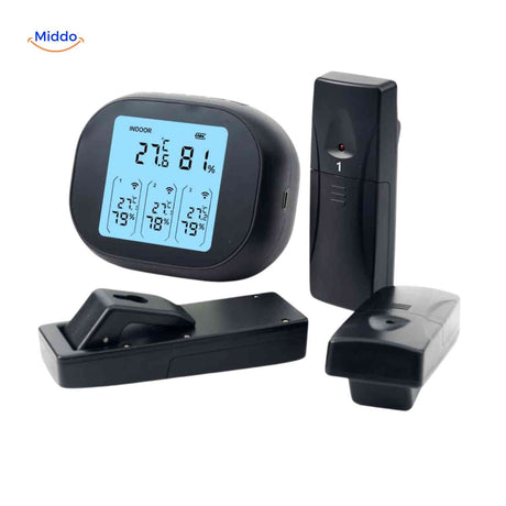 Thermomètre hygromètre ThermoSense avec capteur, vue produit 8
