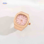 Timora Ringhorloge rose goud roze wijzerplaat www.middo.nl