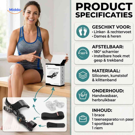 Correcteur hallux valgus ToeRelief réglable et réutilisable, vue 07