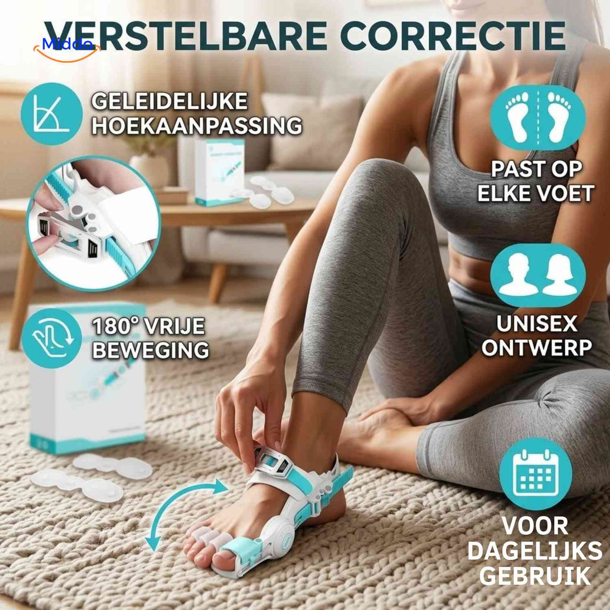 Correcteur hallux valgus ToeRelief réglable et réutilisable, vue 04