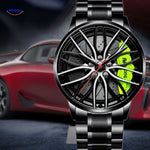 TurboGear Montre Automatique bracelet en acier avec détails verts middo