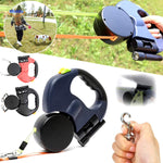 Twintails Easywalk robuuste rolriem met haken voor hondendubbele leiding