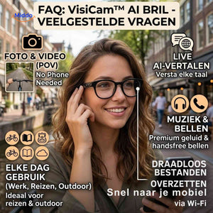 Lunettes IA VisiCam avec caméra 8 MP et traduction en direct, vue 09