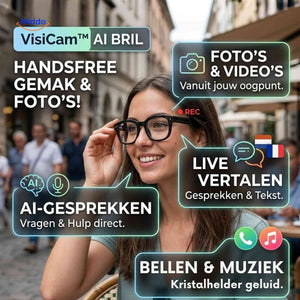 Lunettes IA VisiCam avec caméra 8 MP et traduction en direct, vue 03