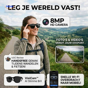 Lunettes IA VisiCam avec caméra 8 MP et traduction en direct, vue 05