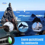 VisioZoom Scope monoculair 16x zoom uitstekende gezichten afstand www.middo.nl