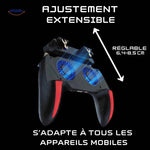 GameFlex™ H10™ Manette de jeu mobile – Grip FPS avec ventilateur & batterie rechargeable