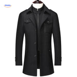 WoolGuard™ Col Double | Manteau en Laine Élégant et Chaud pour Hommes