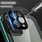 WonderCase iPhone hoesje met breukvrij glas en lensbescherming