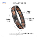 Woodforge Armband houten armband met maatindicatie www.middo.nl