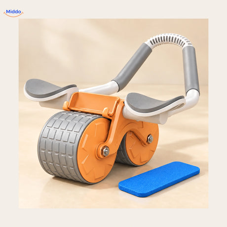 AbWheel Pro™ – Orange – tapis pour genoux 34 × 15 cm