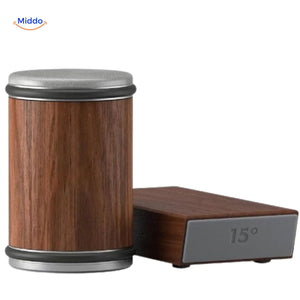 aiguiseur de couteaux roller en bois et métal, design durable et robuste
