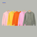 aperçu des différents coloris du hoodie polaire présentés sur cintre