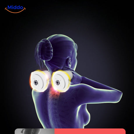appareil de massage à têtes pétrissantes réglables pour adapter l'intensité à vos besoins