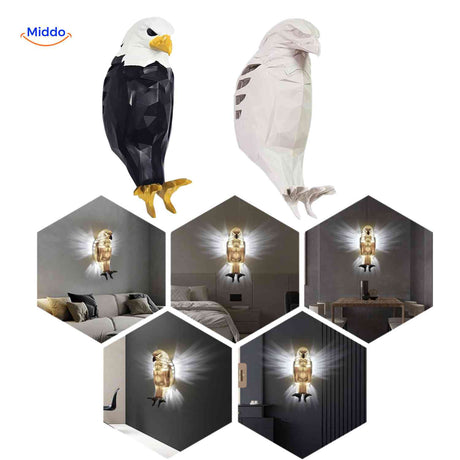 applique aigle led multicolore pour chambre a coucher, couleurs modulables pour une ambiance personnalisee