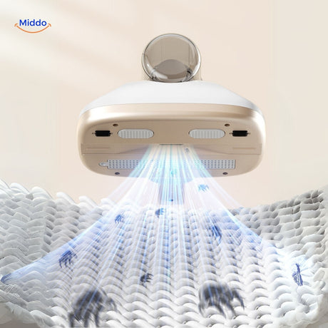 aspirateur sans fil éliminant poussière et acariens en profondeur