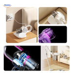 aspirateur sans fil en cours de charge avec indicateur lumineux UV