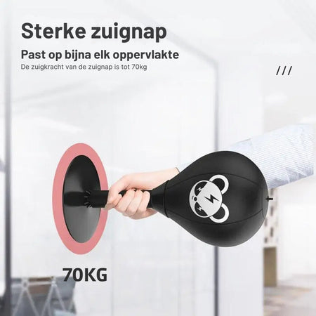 démonstration de la ventouse puissante jusqu'à 70 kg de la balle de boxe