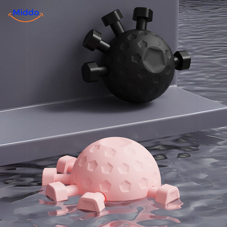 balle de massage avec grip aux fonctions multi-sensorielles pour stimulation des mains