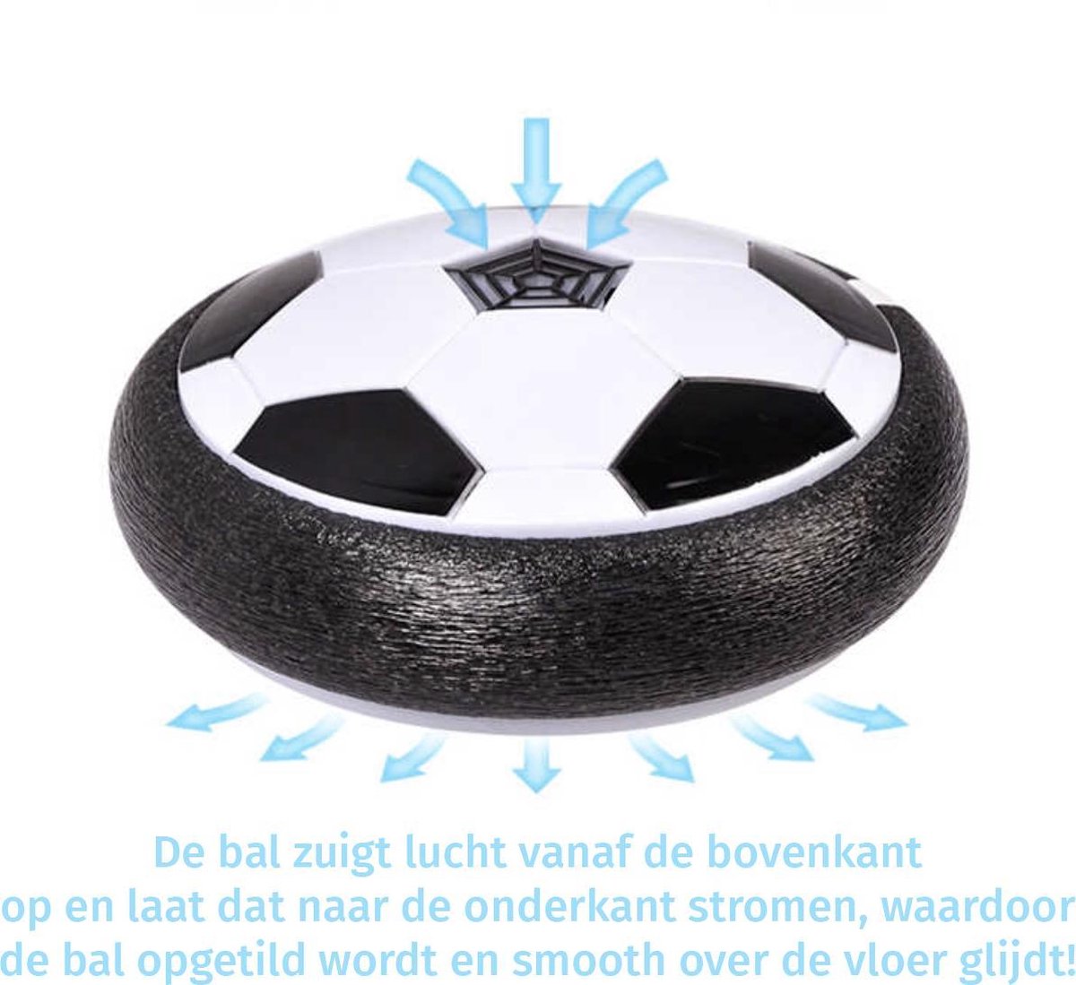 ballon de football flottant utilisé en intérieur, idéal pour jouer sans risque dans la maison