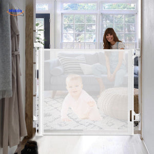 SafeGuard™ Barrière Pliable | Sécurité Ajustable pour Escaliers !