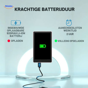 écran arrière avec longue autonomie de batterie et fonction de recharge intégrée