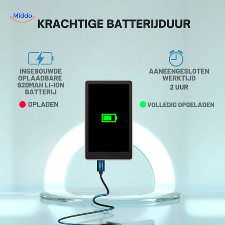 écran arrière avec longue autonomie de batterie et fonction de recharge intégrée