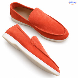 Beckwin mocassins – Rouge orangé